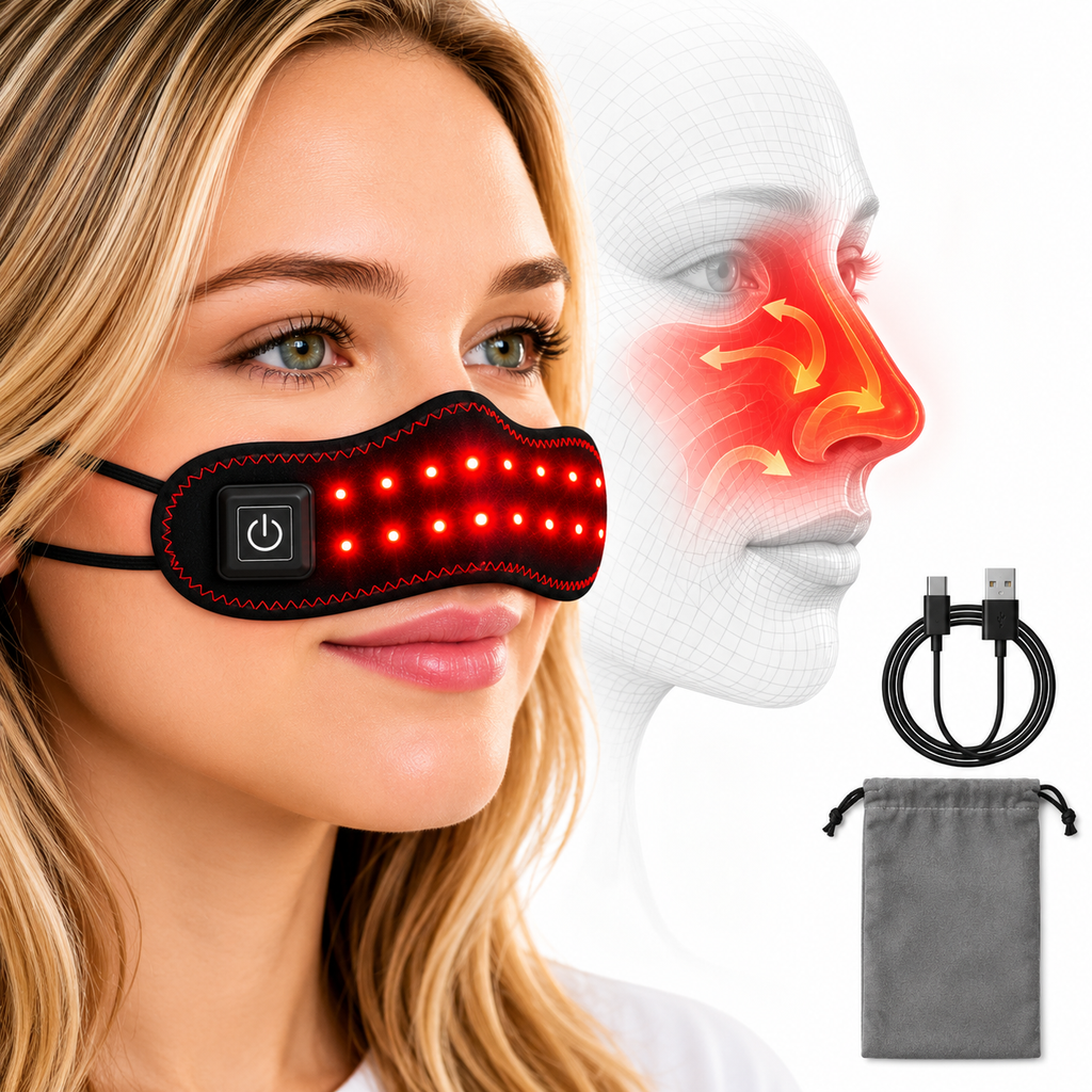 Sinus & Stuffy Nose Relief — Velero™ Red Light Heated Nose Band